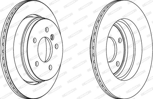 Ferodo DDF158-1 - Brake Disc autospares.lv