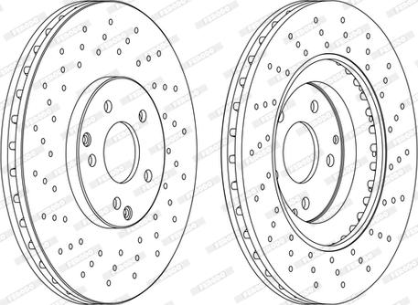 Ferodo DDF1582DC-1-D - Brake Disc autospares.lv