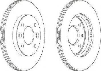 Ferodo DDF158C-1 - Brake Disc autospares.lv