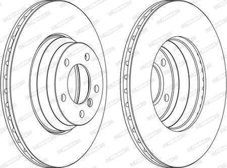 Ferodo DDF1535C-1-D - Brake Disc autospares.lv