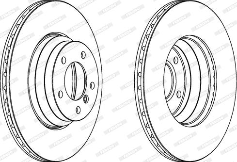 Ferodo DDF1535 - Brake Disc autospares.lv