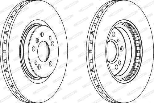 Ferodo DDF1533 - Brake Disc autospares.lv