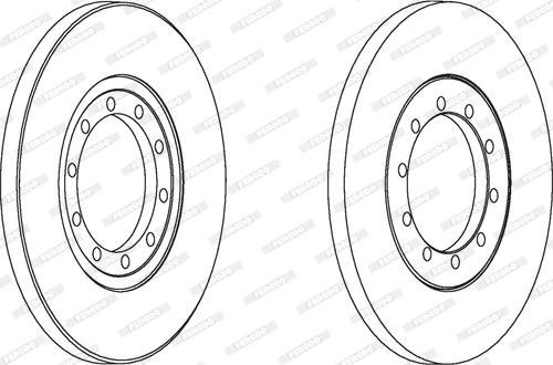 Ferodo DDF1537C - Brake Disc autospares.lv