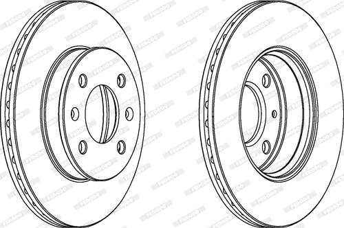 Ferodo DDF1529C - Brake Disc autospares.lv