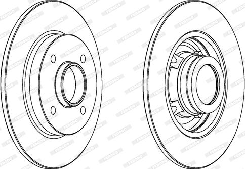 Ferodo DDF1523 - Brake Disc autospares.lv