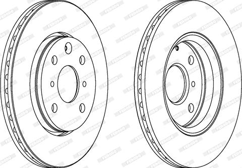 Ferodo DDF1527 - Brake Disc autospares.lv