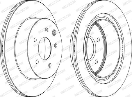 Ferodo DDF1579C-D - Brake Disc autospares.lv