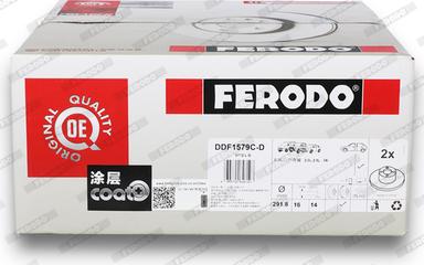 Ferodo DDF1579C-D - Brake Disc autospares.lv