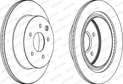 Ferodo DDF1579C - Brake Disc autospares.lv