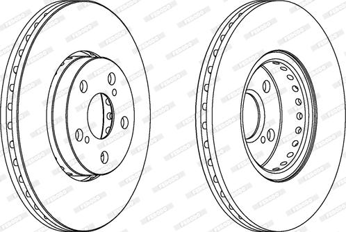 Ferodo DDF1575C - Brake Disc autospares.lv