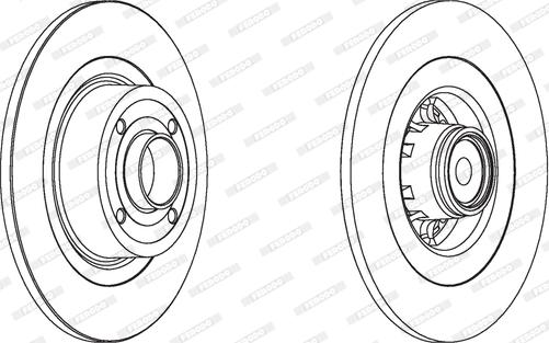 Ferodo DDF1570 - Brake Disc autospares.lv