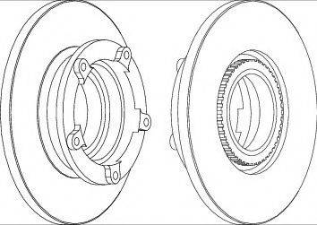 Ferodo DDF1573C - Brake Disc autospares.lv