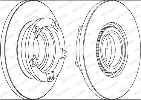 Ferodo DDF1573 - Brake Disc autospares.lv