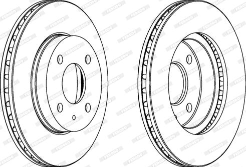 Ferodo DDF157 - Brake Disc autospares.lv