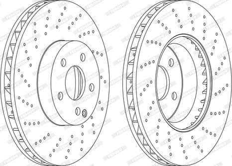 Ferodo DDF1694DC-1-D - Brake Disc autospares.lv