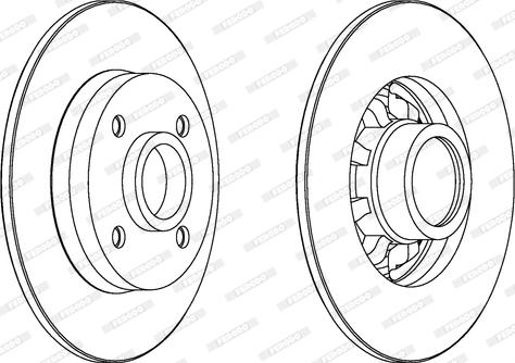 Ferodo DDF1696C - Brake Disc autospares.lv