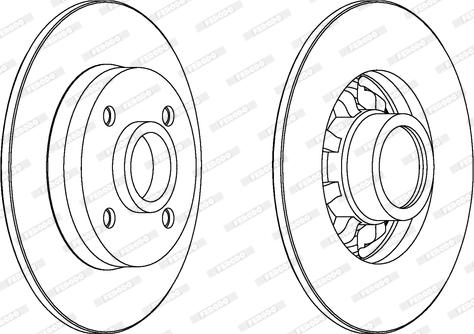 Ferodo DDF1696 - Brake Disc autospares.lv