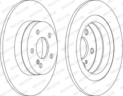 Ferodo DDF1691C-1-D - Brake Disc autospares.lv