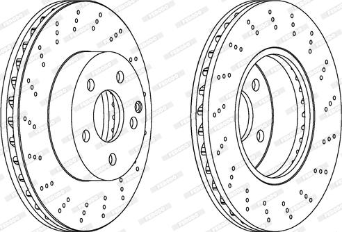 Ferodo DDF1693C - Brake Disc autospares.lv