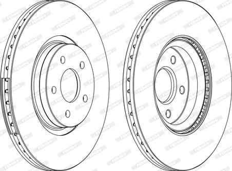 Ferodo DDF1649C-1-D - Brake Disc autospares.lv