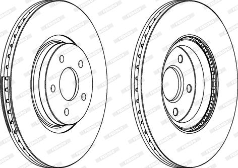 Ferodo DDF1649C-1 - Brake Disc autospares.lv