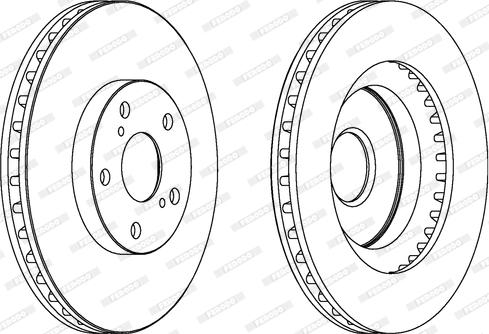 Ferodo DDF1646C - Brake Disc autospares.lv