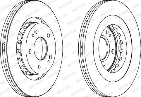 Ferodo DDF1642 - Brake Disc autospares.lv