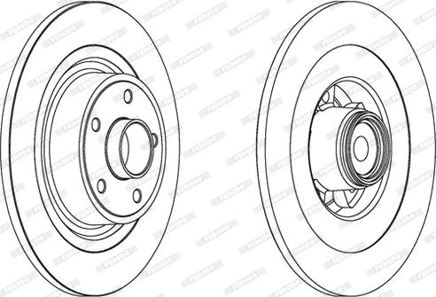 Ferodo DDF1654-1 - Brake Disc autospares.lv