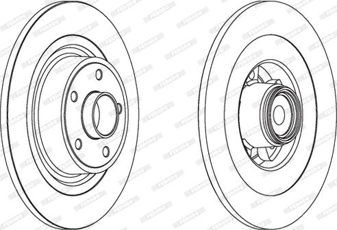 Ferodo DDF1654 - Brake Disc autospares.lv