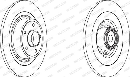 Ferodo DDF1655-1 - Brake Disc autospares.lv