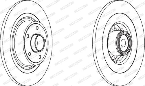 Ferodo DDF1655 - Brake Disc autospares.lv