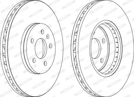 Ferodo DDF1664C-D - Brake Disc autospares.lv