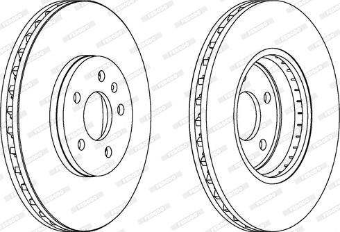 Ferodo DDF1664C - Brake Disc autospares.lv