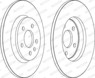 Ferodo DDF1666C-D - Brake Disc autospares.lv