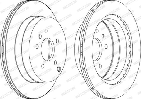 Ferodo DDF1660C-D - Brake Disc autospares.lv