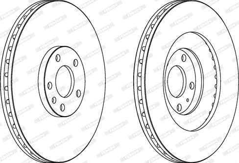 Ferodo DDF1661C - Brake Disc autospares.lv