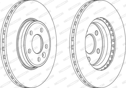 Ferodo DDF1663C-1-D - Brake Disc autospares.lv