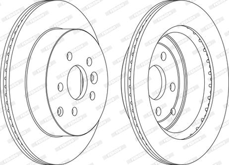 Ferodo DDF1609C-D - Brake Disc autospares.lv