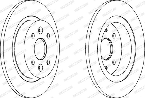 Ferodo DDF1600 - Brake Disc autospares.lv