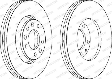 Ferodo DDF1601C - Brake Disc autospares.lv