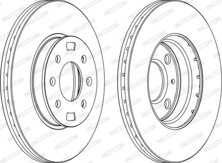 Ferodo DDF1603C-D - Brake Disc autospares.lv