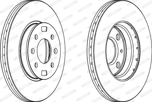 Ferodo DDF1603C - Brake Disc autospares.lv