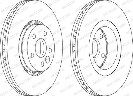 Ferodo DDF1607C-D - Brake Disc autospares.lv