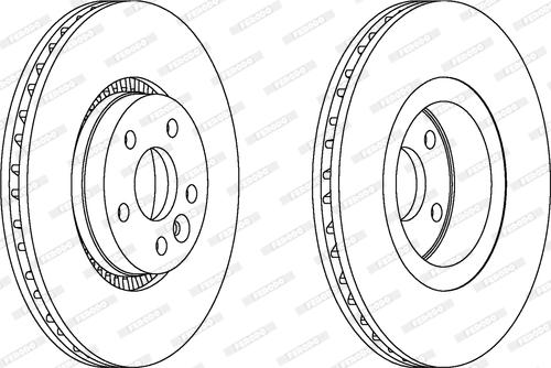 Ferodo DDF1607 - Brake Disc autospares.lv