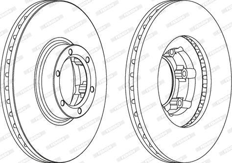 Ferodo DDF160 - Brake Disc autospares.lv