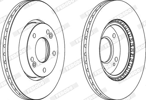 Ferodo DDF1619X - Brake Disc autospares.lv