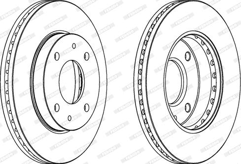 Ferodo DDF1614 - Brake Disc autospares.lv