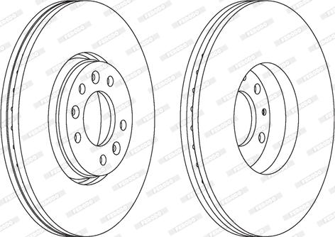 Ferodo DDF1615 - Brake Disc autospares.lv