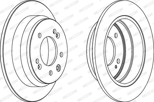 Ferodo DDF1618C - Brake Disc autospares.lv