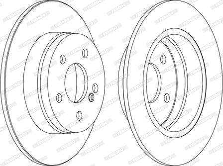 Ferodo DDF1689C-1-D - Brake Disc autospares.lv